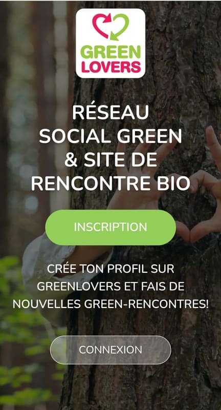 page accueil mygreenlovers